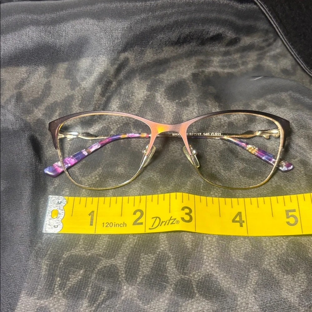 Dior eyeglass *frames only* purple color shift metal designer vintage frames
